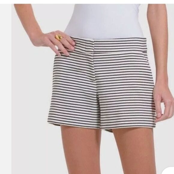BCBG Max Azria Black White Striped Shorts - Picture 2 of 15